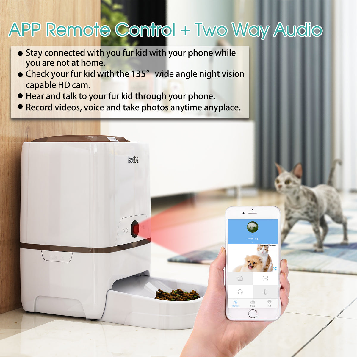 Automatic Pet Feeder with Camera