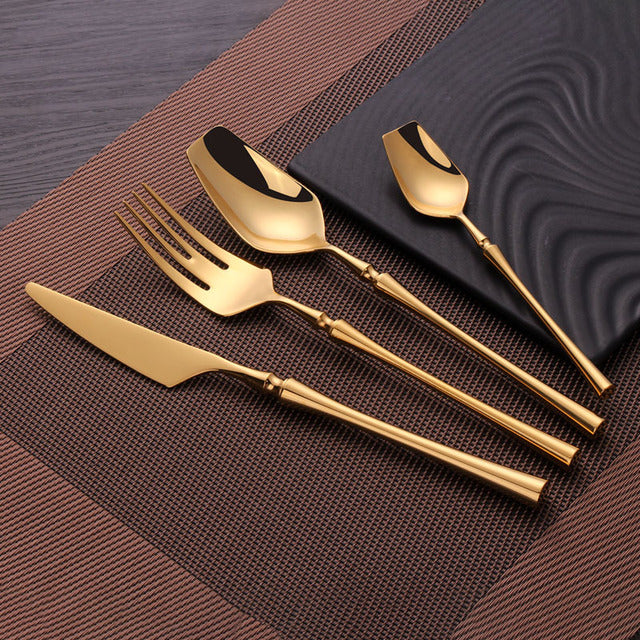 Gold Cutlery Set