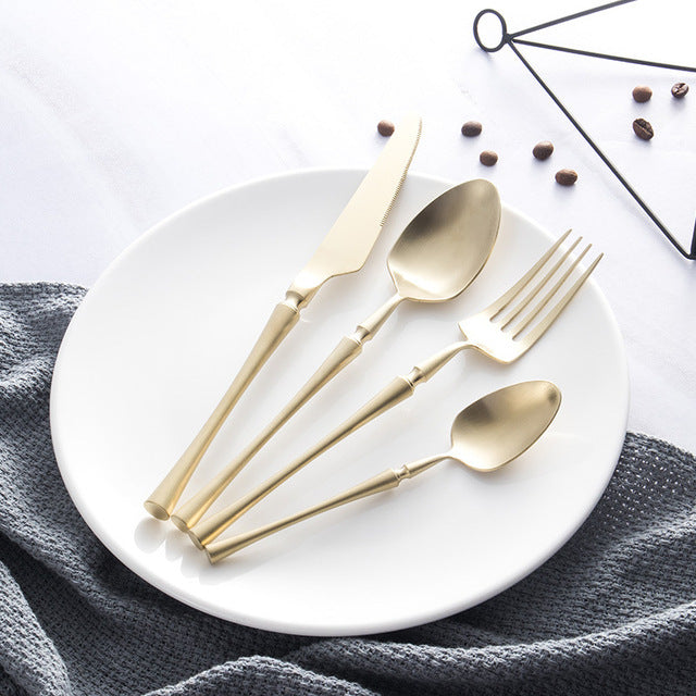 Gold Cutlery Set