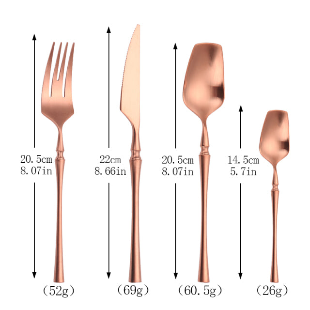 Gold Cutlery Set