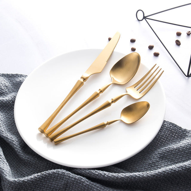 Gold Cutlery Set