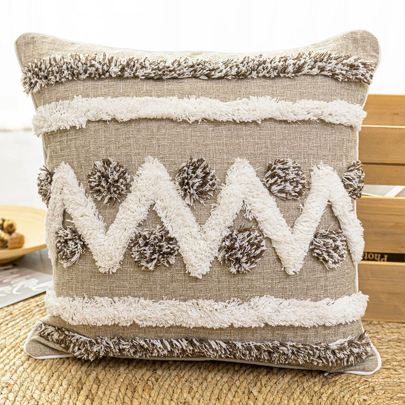 Moroccan Tufted Cushion Cover