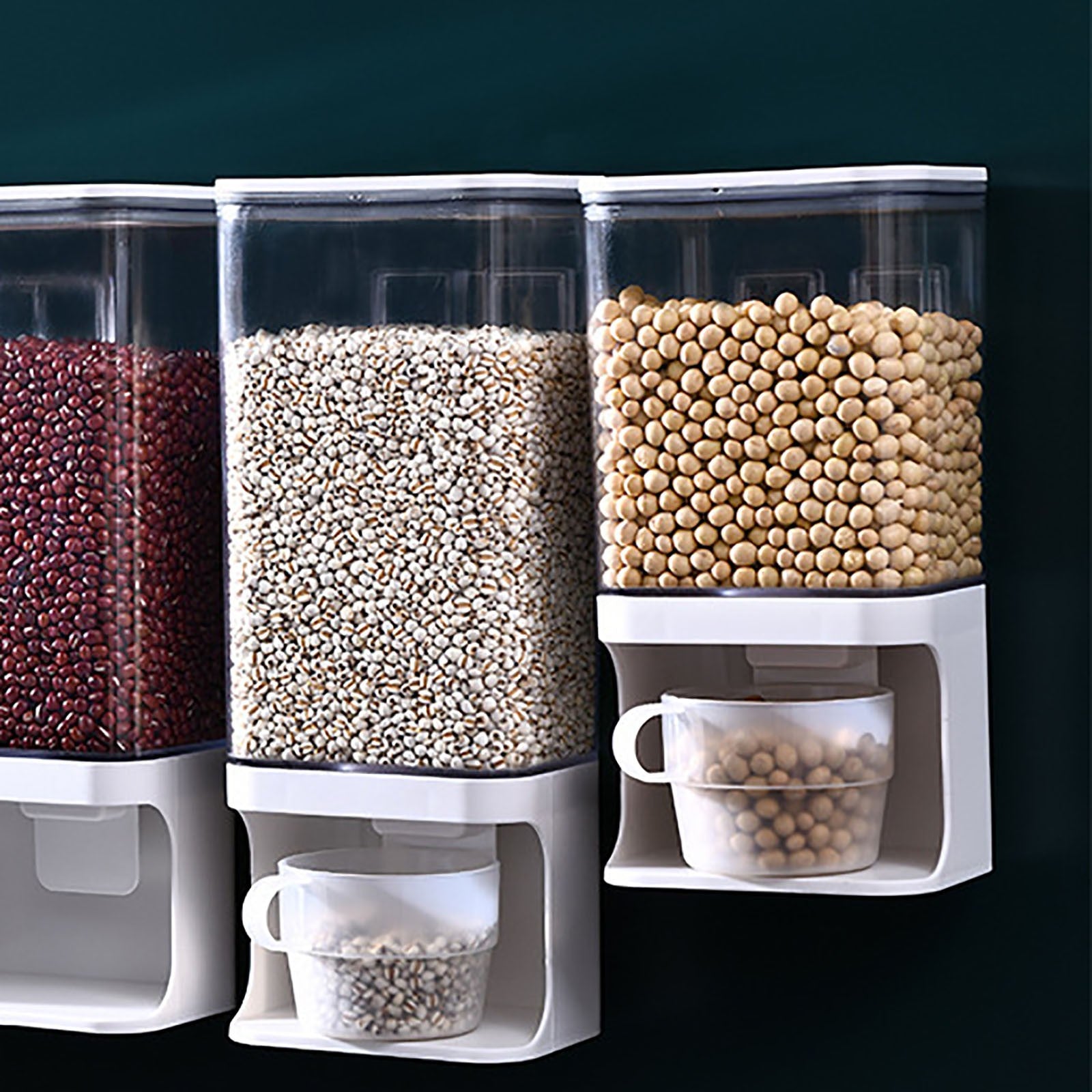 Wall Mounted Rice and Cereal Dispenser